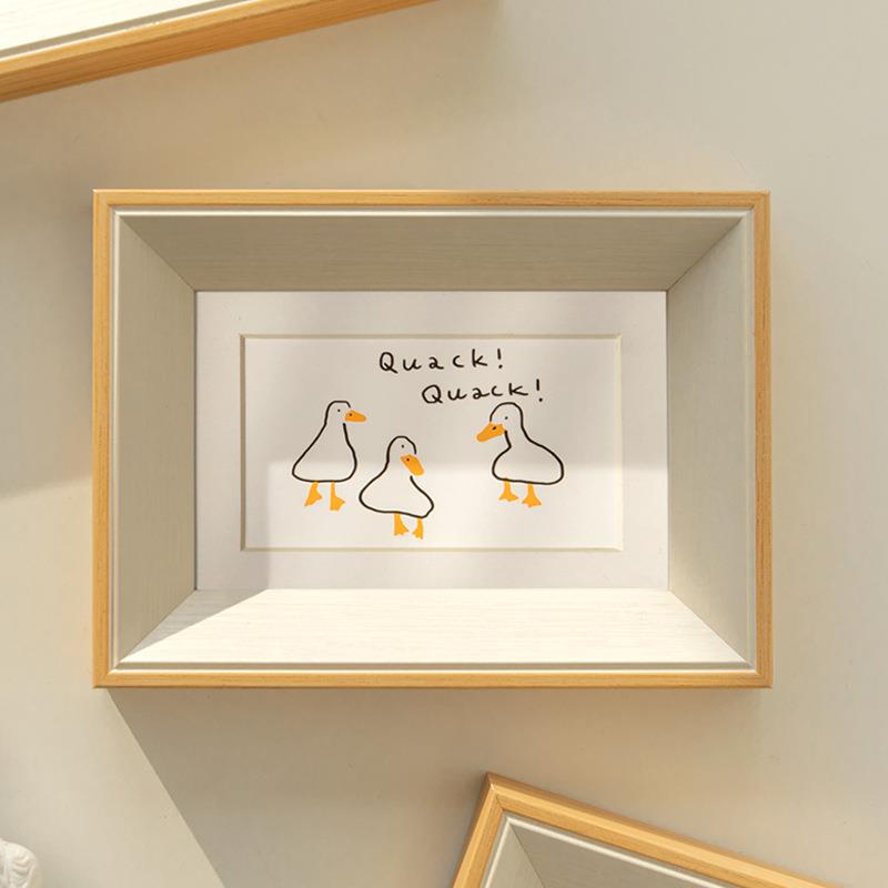 9QXC简约实木精细相框洗照片摆台6寸7寸8寸像框来图打印照片制作