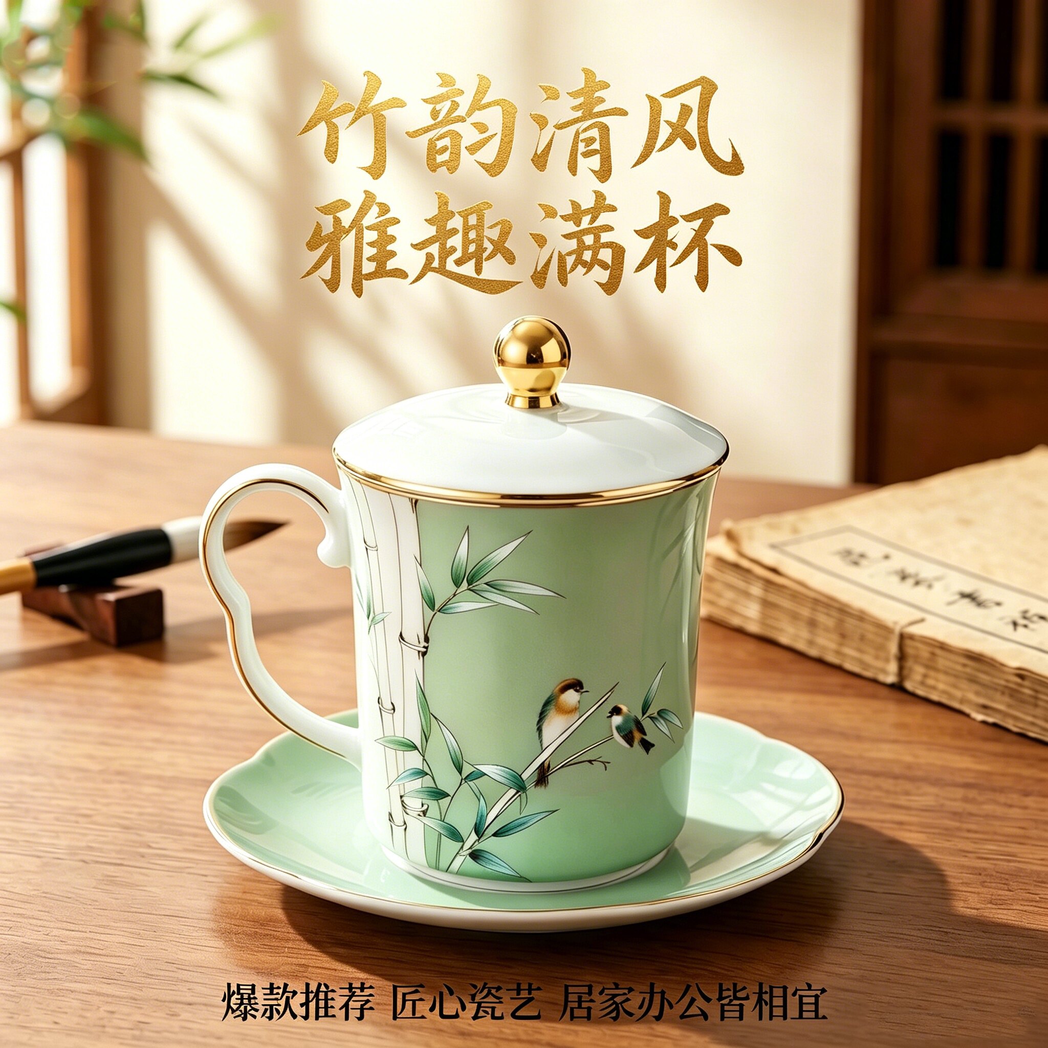 步步高升好寓意！商务办公杯首选