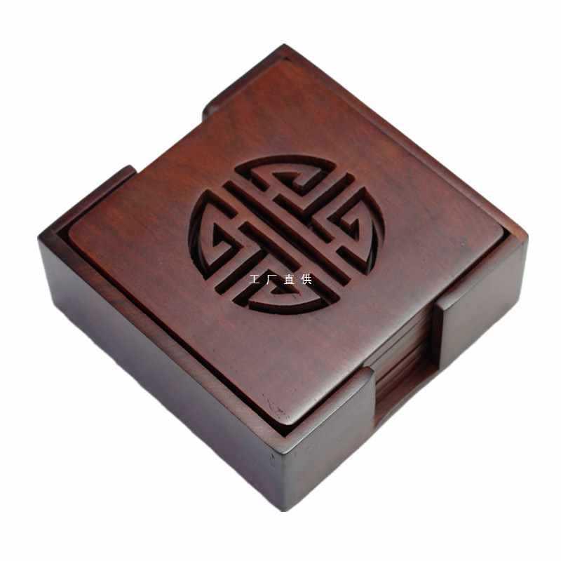 ft实木碗垫 盘垫 越南花梨木特大号实木碗垫防烫隔热家用餐桌垫批