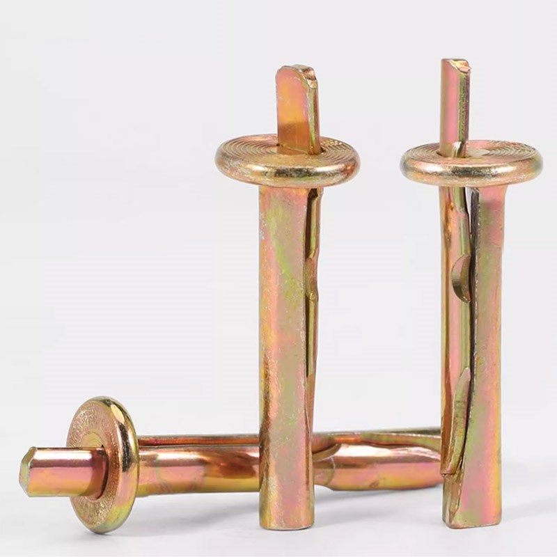 快速壁虎膨胀钉插片壁虎敲击式膨胀螺丝水泥墙打入式膨胀螺栓6mm