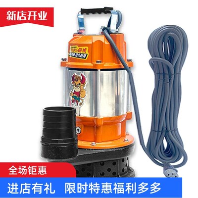 上海无刷直流不锈钢潜水泵48V60V72V智能水泵农用灌溉电瓶车水泵