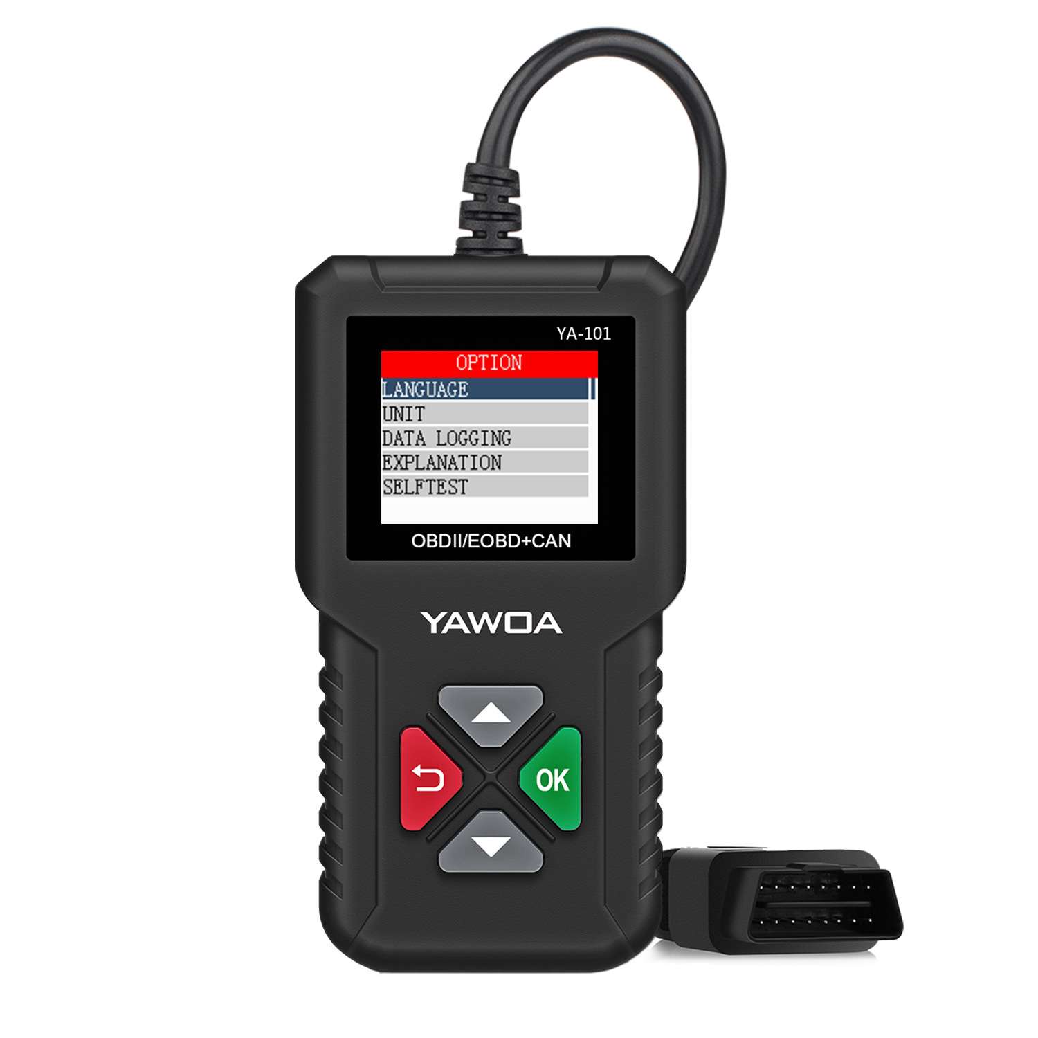 跨境 YA101 OBD2 car Scanner 多功能多语言OBD汽车故障诊断仪