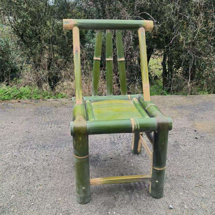 竹椅子 农家纯手工制作纯楠竹成人靠背座椅竹编竹凳子老式传统椅