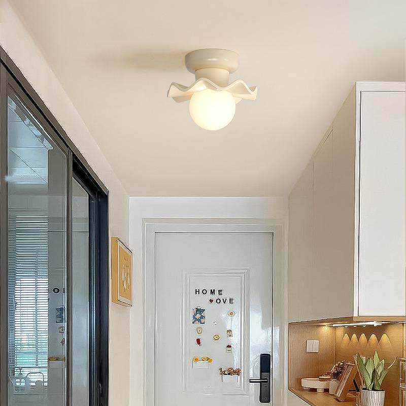 网红风奶油走廊过道灯北欧花朵卫生间家装玄关灯门厅灯阳台灯顶灯,鲜花速递/花卉仿真/绿植园艺,割草机/草坪机,淘宝优惠券,粉丝福利购,淘宝优惠卷