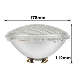 石英玻璃par6水下灯 贴片灯珠 315颗 40W 12V IP68 嵌入式泳池灯