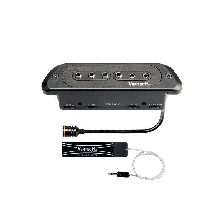 木吉他原声音孔拾音器/木吉他双线免开孔打板3通道拾音器民谣