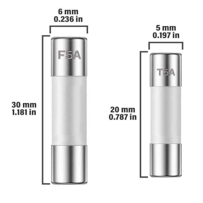 21Value250V快速慢吹陶瓷保险丝组合套件5X20 6X30 F1A2A5A15A20A