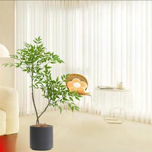 仿真细叶南天竹绿植盆栽家居客厅商场店铺创意简约假绿植装饰摆件