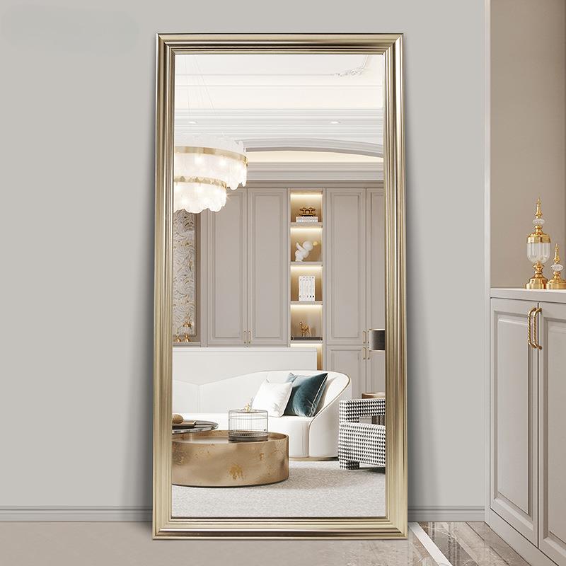 欧式奢华穿衣镜子全身镜落地镜服装店试衣镜卧室家居镜子壁挂