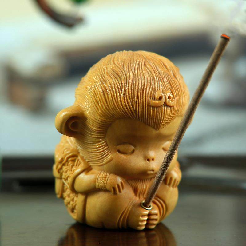 木雕手把件动物黄杨木雕刻悟空香插中式茶室香道配件摆件,农机/农具/农膜,播种栽苗器/地膜机,淘宝优惠券,粉丝福利购,淘宝优惠卷