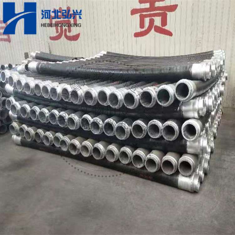 混凝土输送泵车用胶管  DN125*3000四层钢丝软管