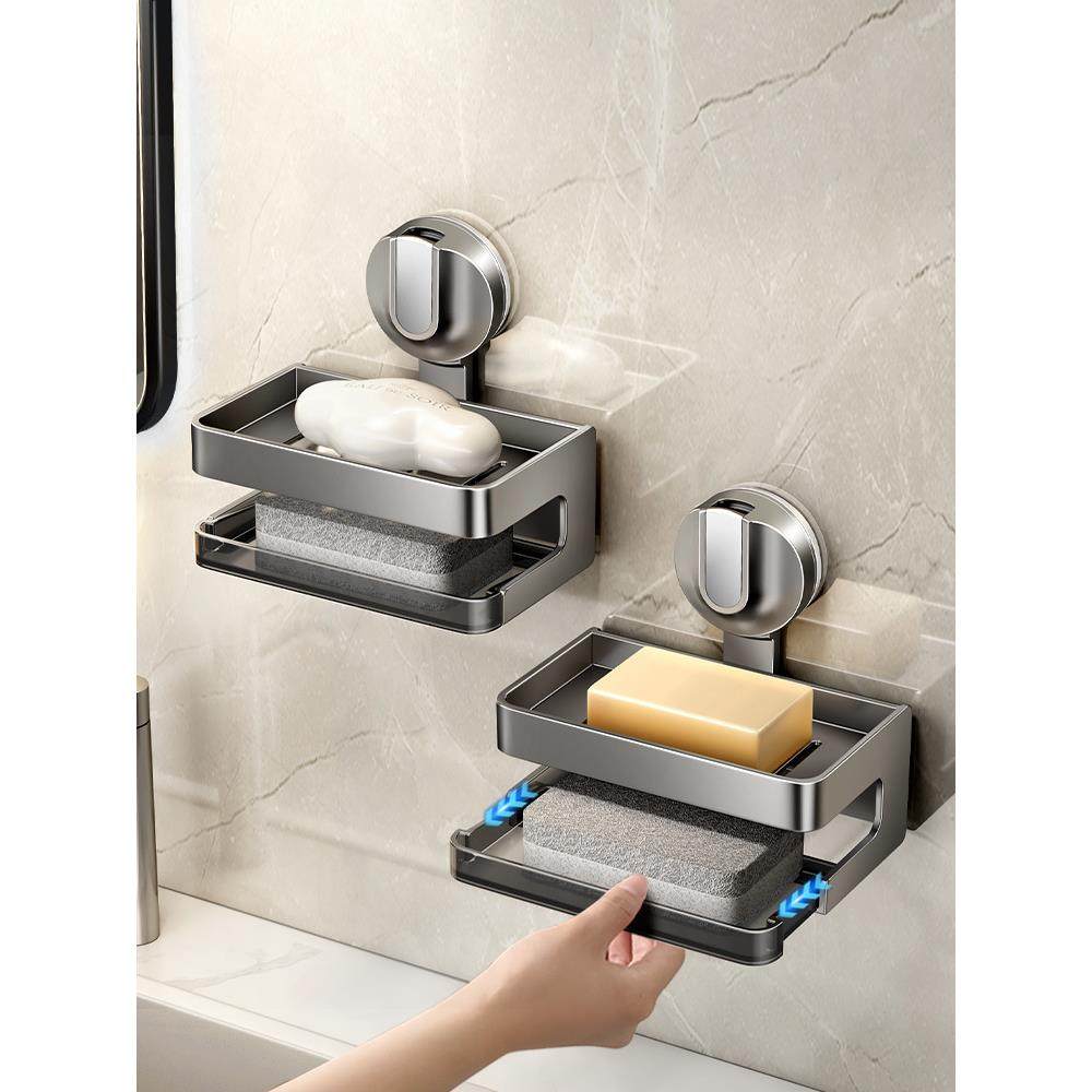 吸盘肥皂盒浴室香皂盒壁挂式太空铝卫生间置物架香皂沥水盒香皂架,农机/农具/农膜,播种栽苗器/地膜机,淘宝优惠券,粉丝福利购,淘宝优惠卷