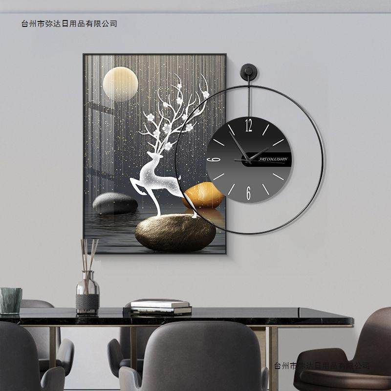 现代轻奢客厅时钟挂画时尚大气餐厅装饰画钟表饭厅挂件墙上装饰品,农机/农具/农膜,播种栽苗器/地膜机,淘宝优惠券,粉丝福利购,淘宝优惠卷