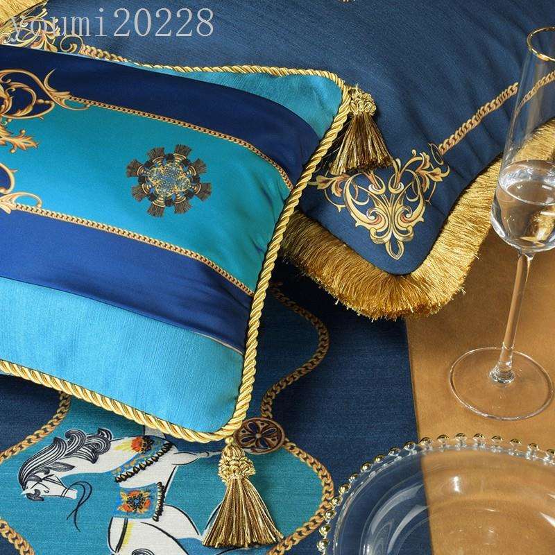 艾丽安娜欧式奢华抱枕靠枕酒店样板房家居客厅沙发床头流苏靠垫