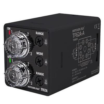 韩荣TF62A-1N-A时间继电器TF62A-3N-A模拟双定时器TF62A-6N-A