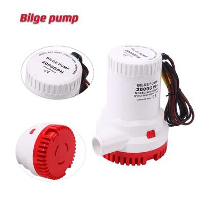 舱底潜水泵12V直流排水泵潜水船用海水泵1500GPH2000GPH自吸泵