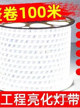 100米套装-led灯带高亮变光家用客厅吊顶户外跑马光带220vled灯条