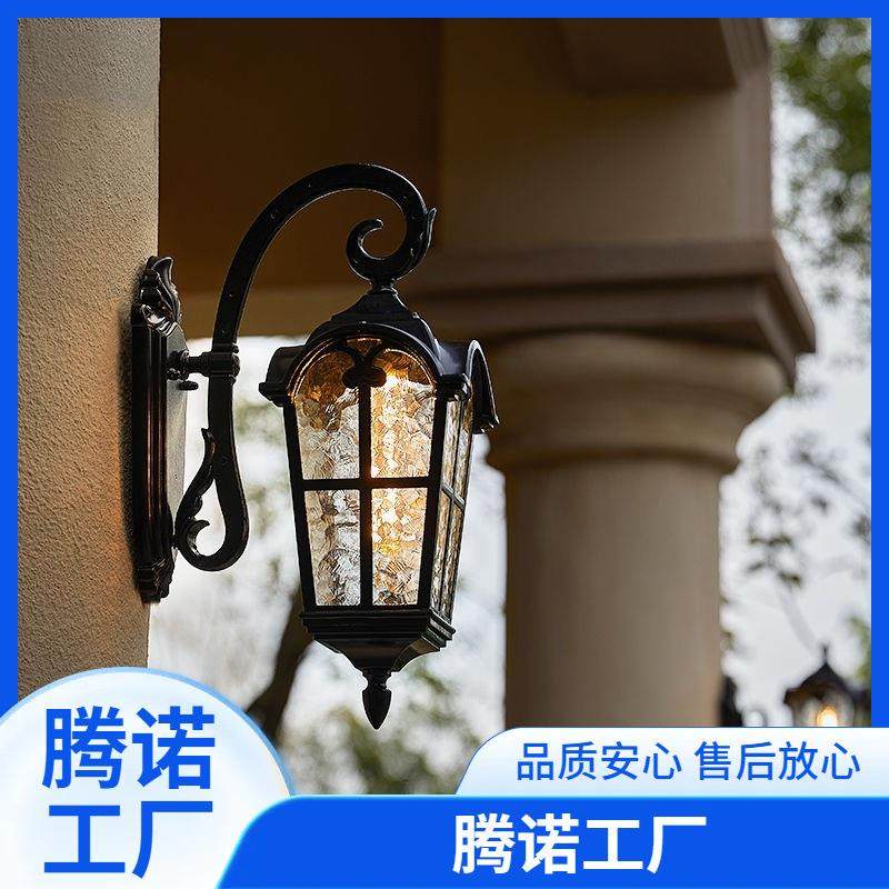 户外壁灯太阳能壁灯防水阳台别墅室外欧式仿古露台大门庭院灯
