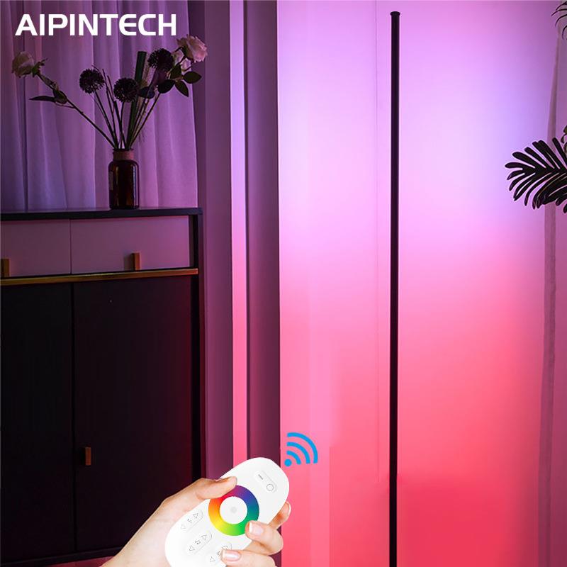 跨境智能墙角灯氛围灯客厅卧室幻彩落地灯LED调光落地灯触摸遥控