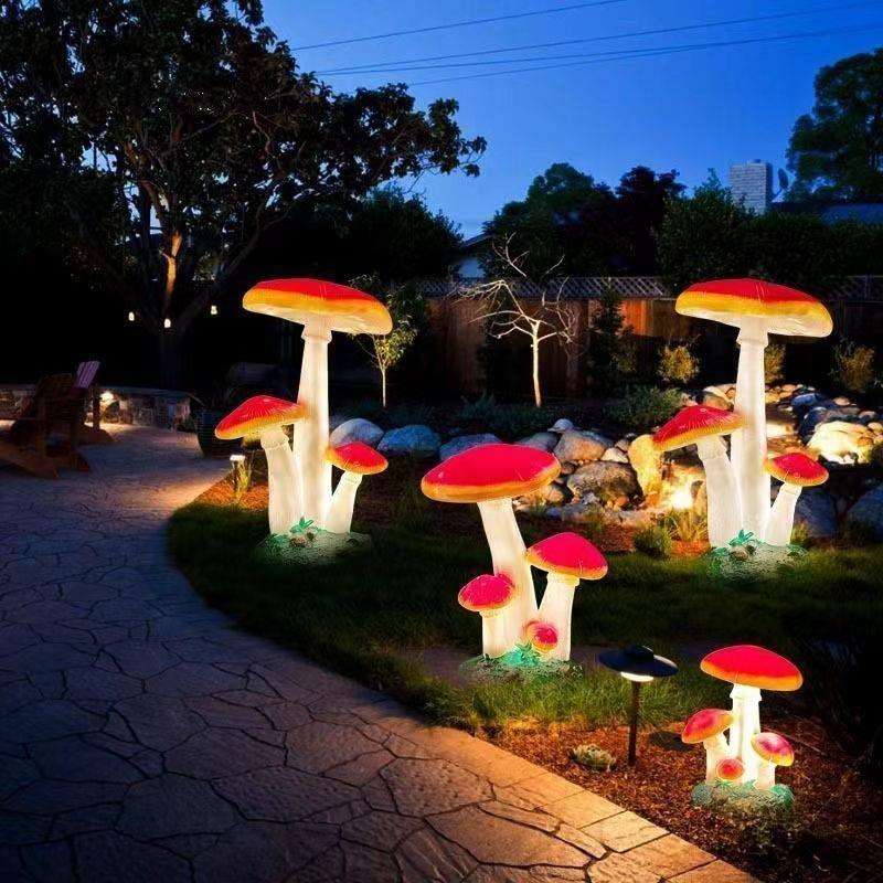 太阳能蘑菇灯户外公园广场造型灯花园庭院草坪灯景区发光装饰灯