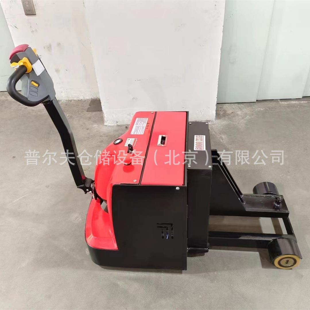 普尔夫承载式牵引车A字架步行式电动牵引车头小型3.5t布车拖车头