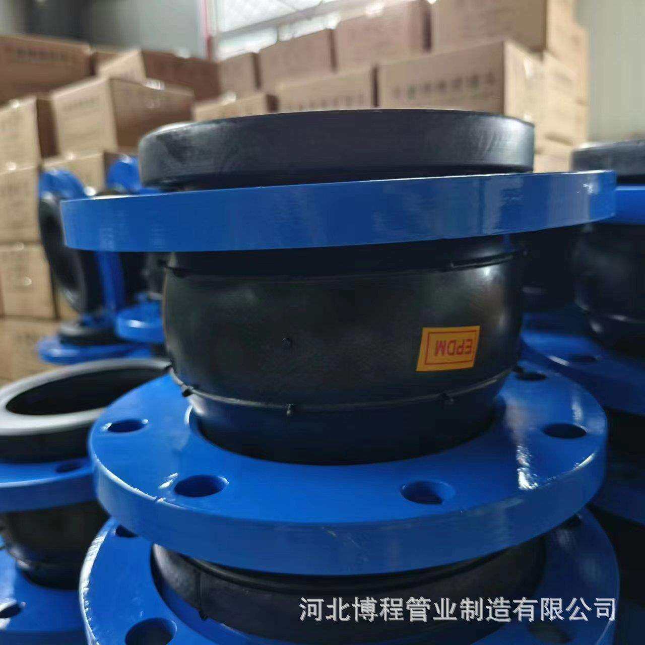 可曲挠橡胶软接头 耐负压橡胶软连接 304不锈钢法兰橡胶接头厂家