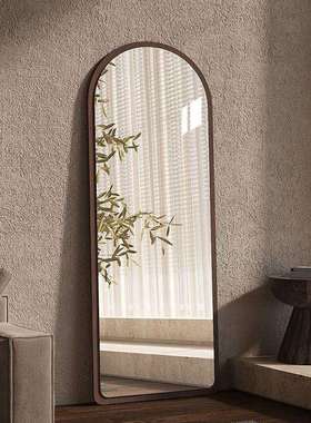 复古风全身穿衣镜家用客厅拱形感大尺寸卧室试衣美式落地