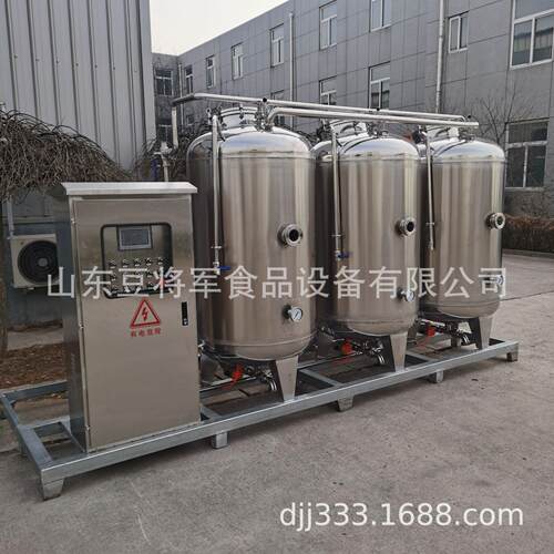 全自动黄豆煮浆罐商用微压煮浆罐自动三联蒸汽加热煮浆豆制品设备