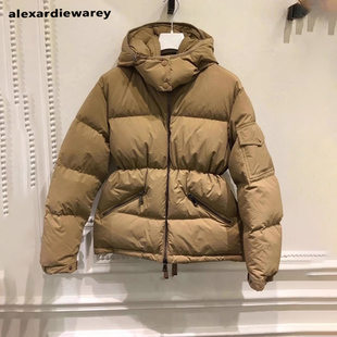 短款 羽绒服女2025新款 独特漂亮卡其色面包服巨好看 冬装 外套 爆款