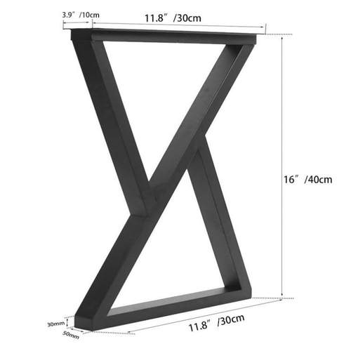 工业乡村风格重型长椅腿金属黑色桌腿咖啡桌腿铁制长椅腿