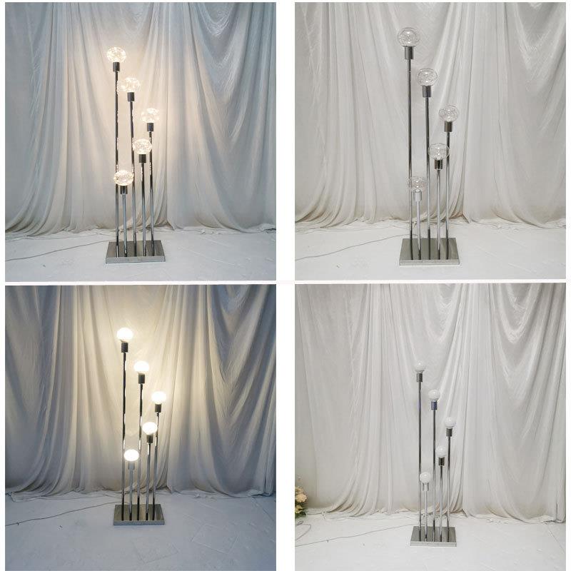 婚庆银色芦苇龙珠路引灯 T台舞台婚礼堂现场布置灯泡场景背景道具