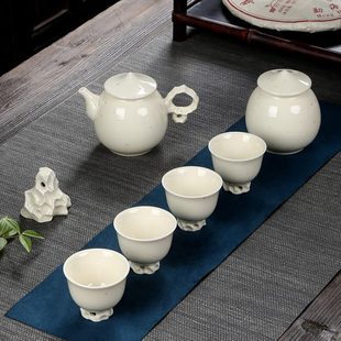 家用泡茶简约小套日式 草木灰釉功夫茶具套装 复古陶瓷整套茶壶茶杯