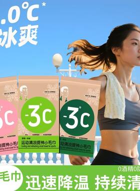 冰感降温湿巾夏日运动解暑神器