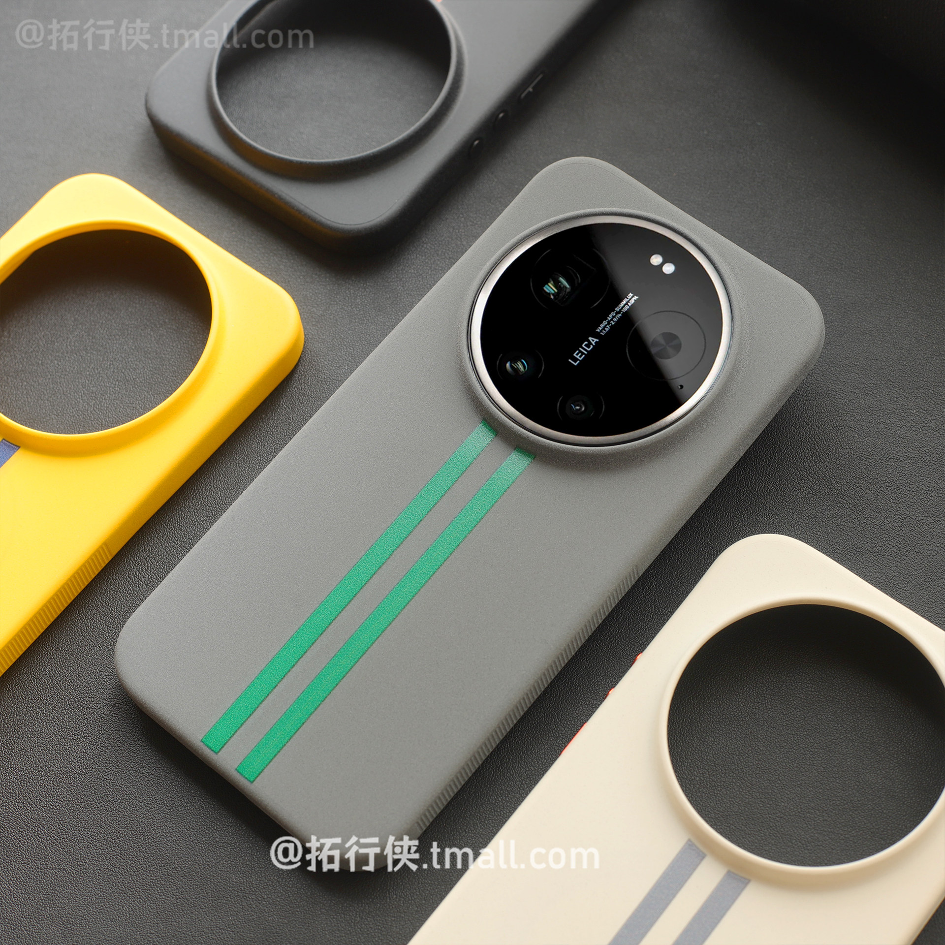 拓行侠适用Xiaomi小米17Ultra莱卡版手机壳灰色石英岩砂散热保护套17Promax红米K90防手汗不粘指纹条纹外壳男