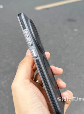 X300【超薄裸感】适用vivoX200Ultra手机壳强磁吸保护套X200S瓦楞行李箱纹200Pro无线充电Mini立体黑色防滑纹