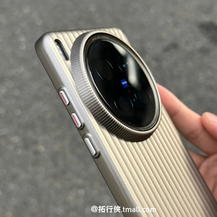 瓦楞2.0金属漆质感手机壳适用vivoX300ultra/OPPOFindX9Ultra保护壳高级钛灰x8s+磨砂防指纹X200独立按键硬壳