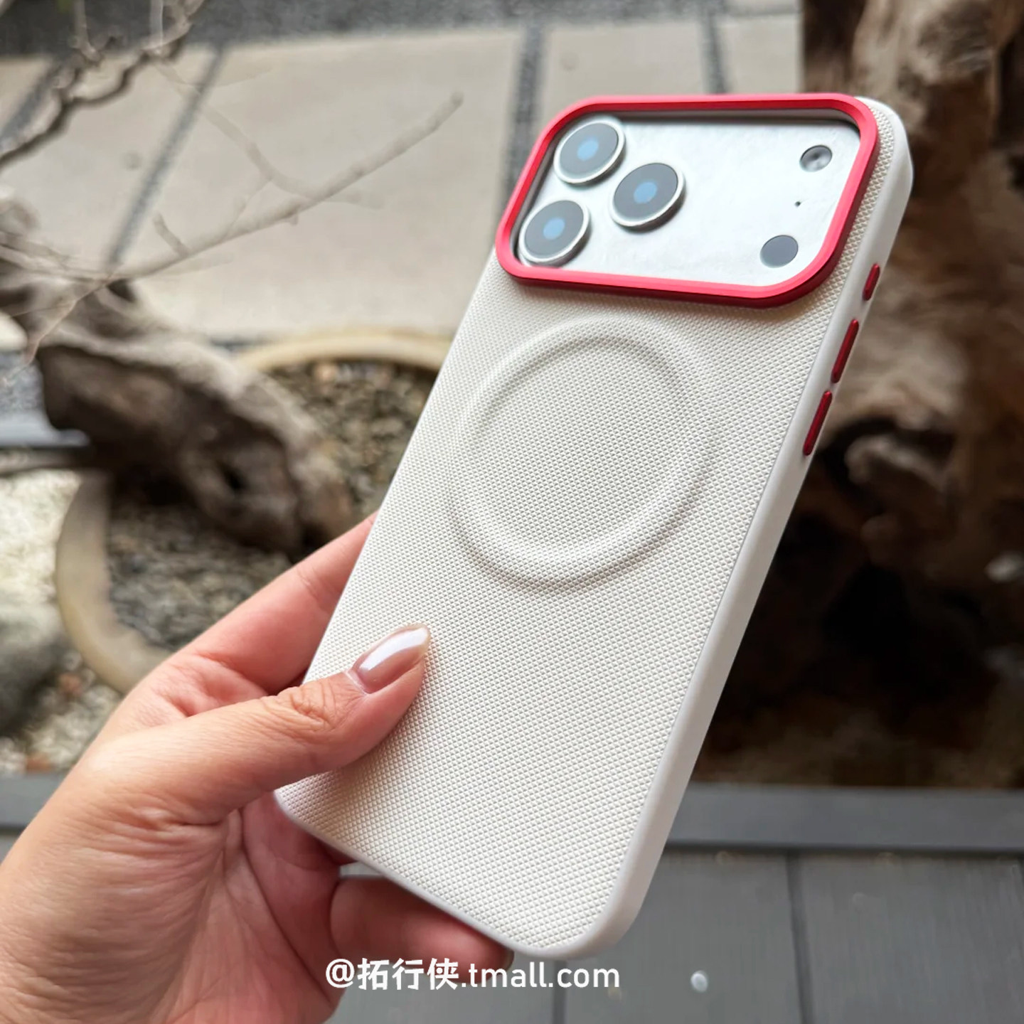 白月光钻石纹磁吸壳适用iPhone17promax手机壳Air素皮纹防指纹保护套苹果简约新款16pro/15/14Promax独立按键