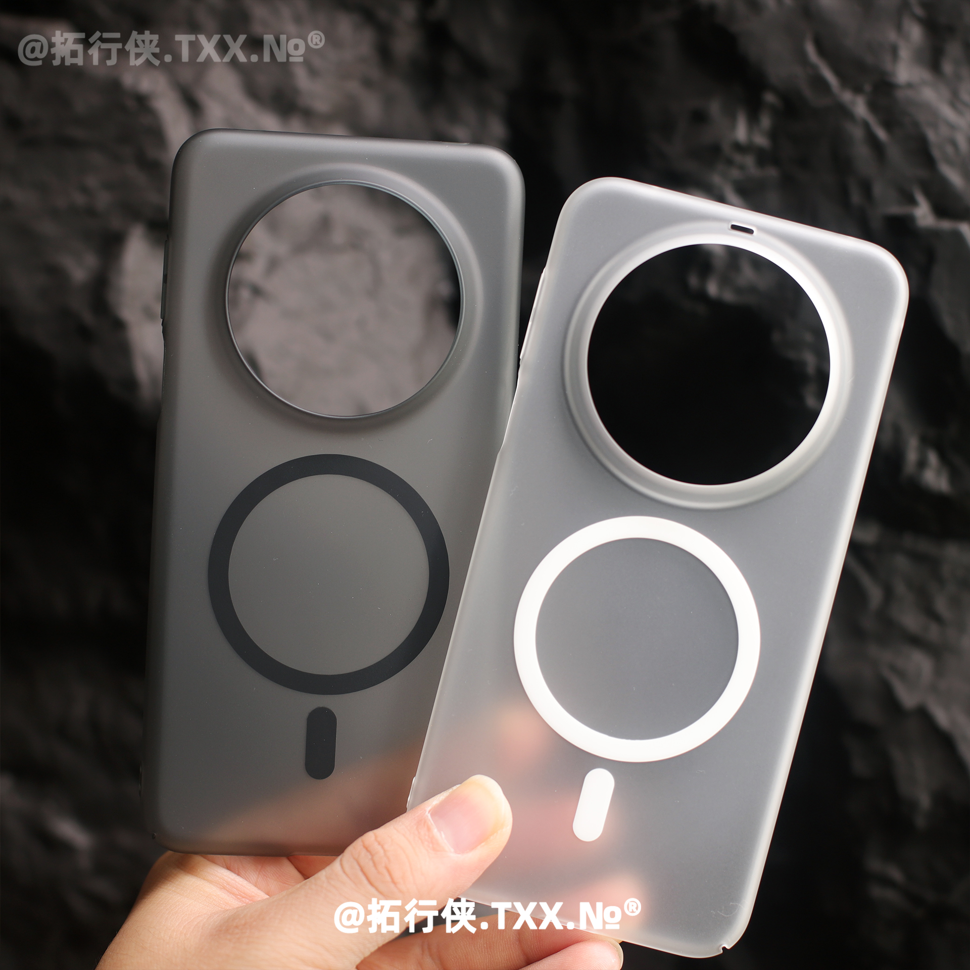 新品Mate80冰雾超薄磨砂磁吸充电