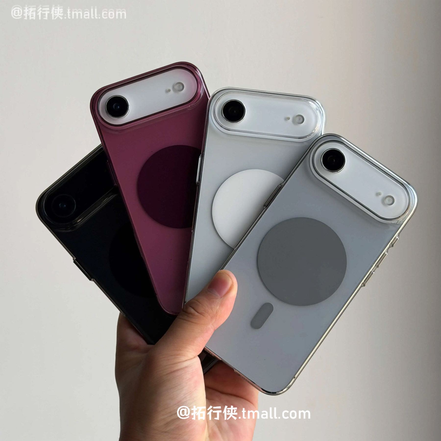 勃垦地酒红【波版糖冰透】适用iPhoneAir手机壳17Air磁吸硬壳苹果18promax超薄透明15P/16plus创意新款保护壳