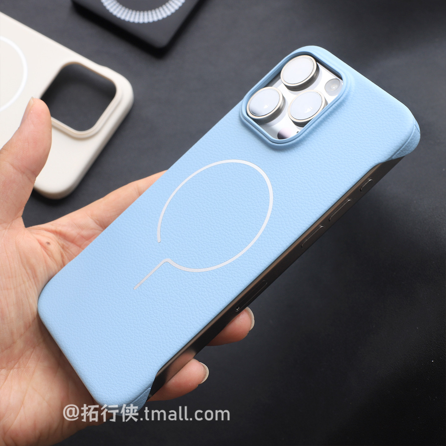 天空蓝iphone16pro/15细磁无边框