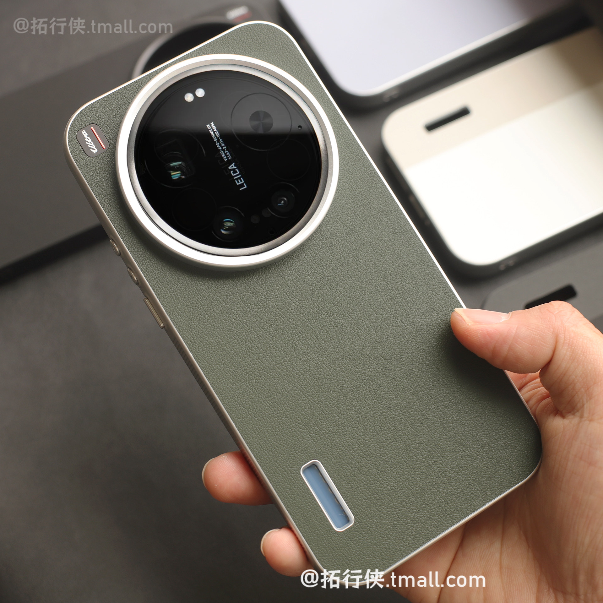 新品【原机色素皮纹】适用Xiaomi小米17Ultra手机壳13/14U/15Ultra秒变17Ultra莱卡版保护套全包轻奢星空绿女