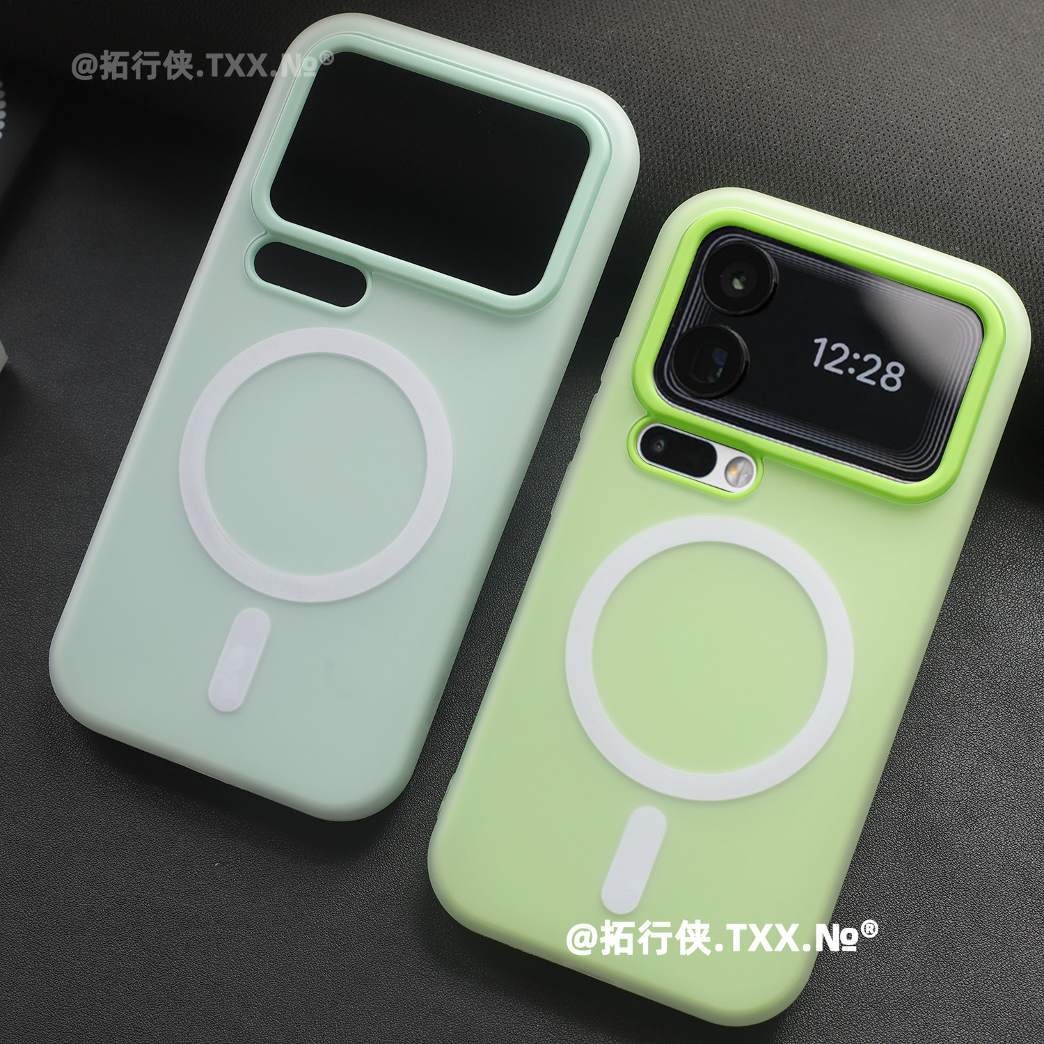 拓行侠适用小米17pro磁吸手机壳ins浅草绿双层二合一保护套Xaomi十七17Promax磁吸充电15/14时尚软胶果冻外壳