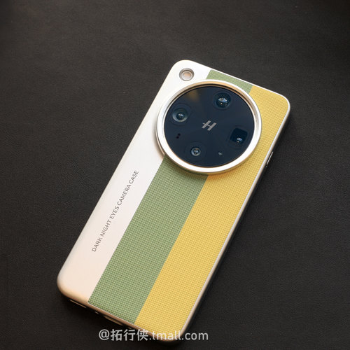 适用oppofindx8ultra绿黄拼色