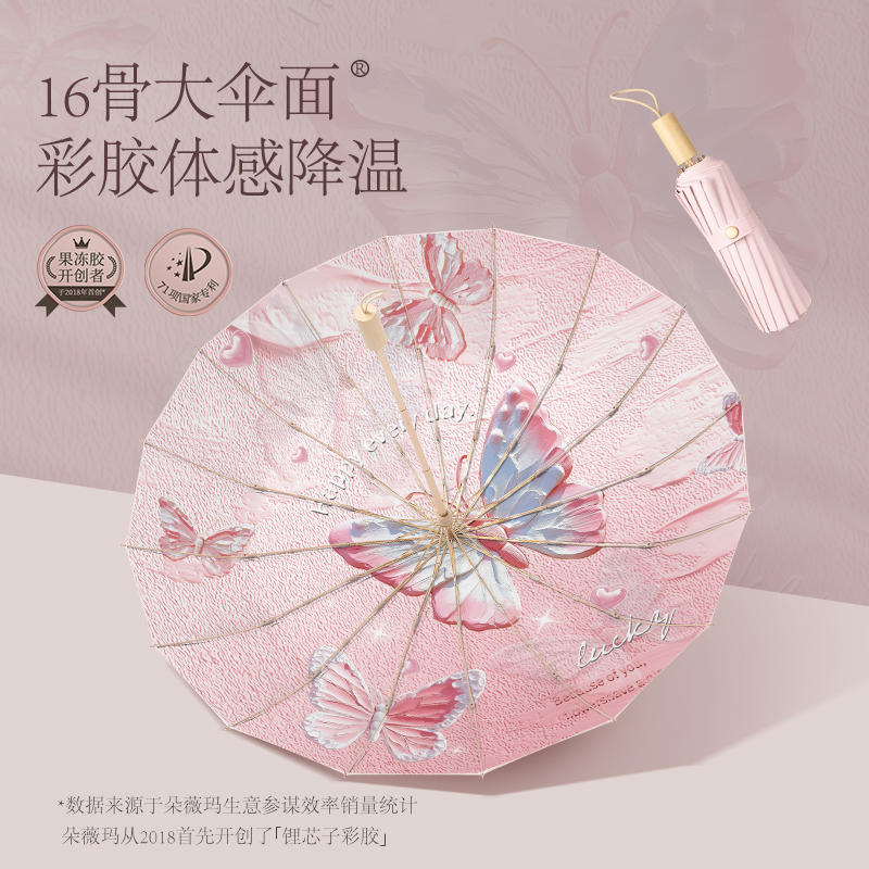 Duoweima朵薇玛锂芯子16骨伞