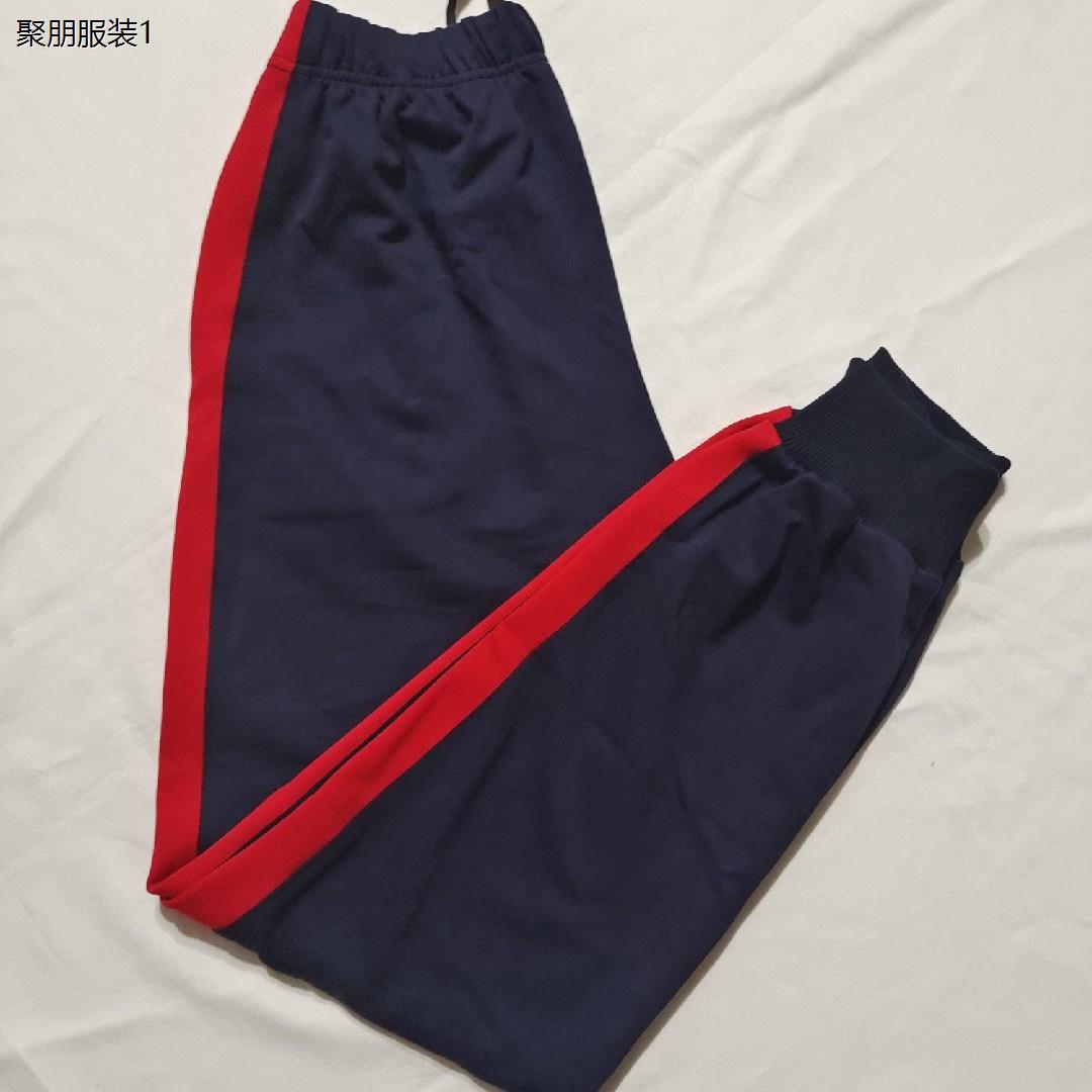 藏蓝色宽红条初高中男女