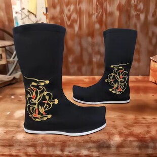 皂靴官靴cos武侠戏曲锦衣卫官兵摄影靴子 男女同款 古代古装 汉服鞋