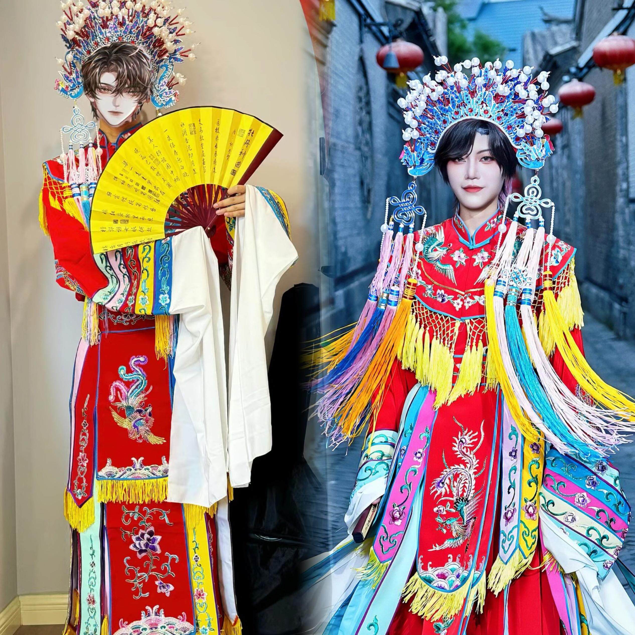 京剧戏曲宫装五彩舞台演