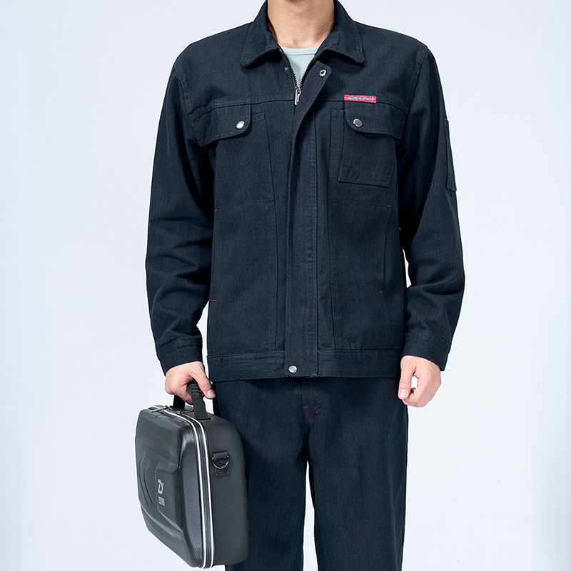 秋冬加厚牛仔工作服套装