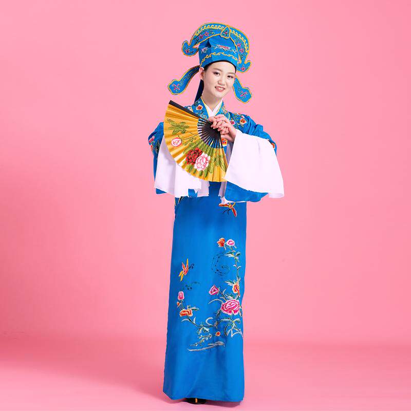 古装戏服男古装京剧小生戏剧服装越剧国风花旦戏曲帽古代演出服装