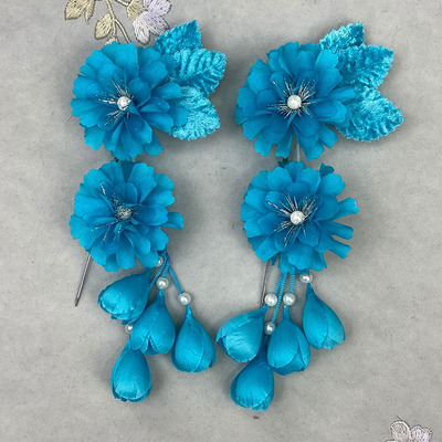 戏曲鬓花绢花耳边花戏剧用品京剧青衣花旦小姐包头妆扮用